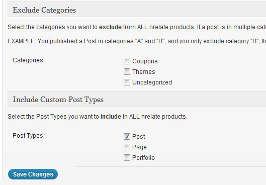 exclude categories