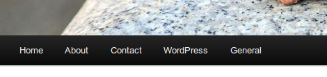 Menu front-end