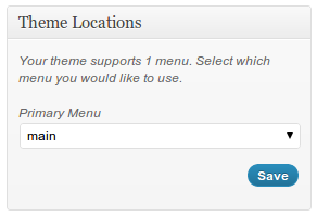 Menu Location