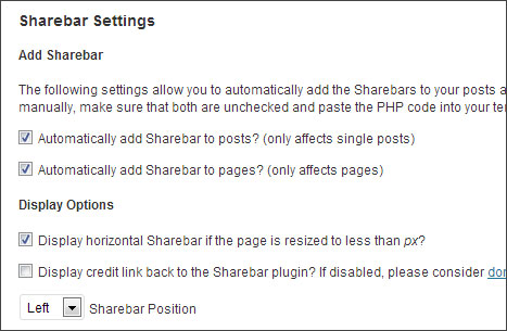 sharebar plugin