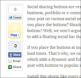 social buttons