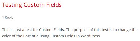 Title After Adding Custom Field
