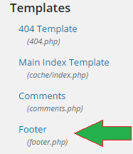 footer php