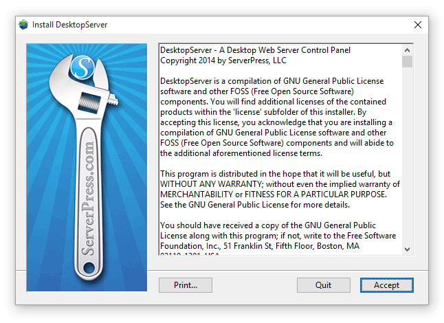 DesktopServer Install